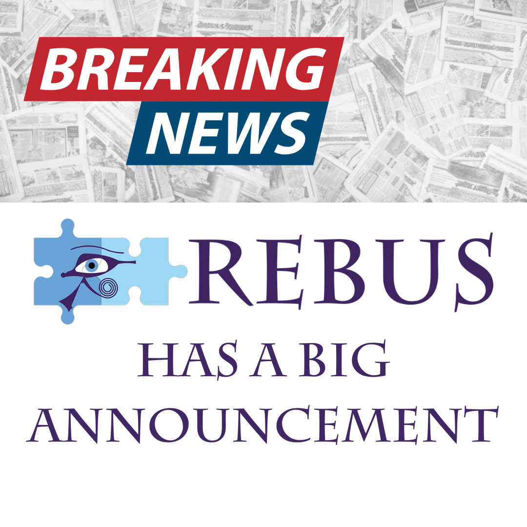 Image of a pile of newspapers with the tex 'Breaking News - Rebus has a big announcement'